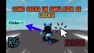 Como crear un simulador de Clicks en Roblox Studio [upl. by Odrarej]