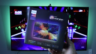 Govee Immersion Smart TV Backlights Review amp Unboxing  Best Budget Ambient TV Lights [upl. by Cesar]