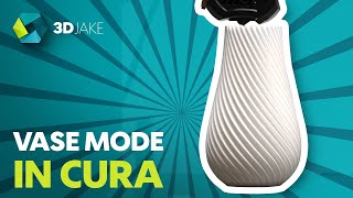 How to enable Vase Mode in Cura  3D Print Tutorial [upl. by Megargee]