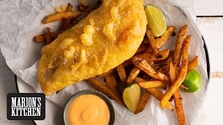 How To Make The Ultimate Crispy Fish amp Chips  Marions Kitchen [upl. by Ennaeiluj]