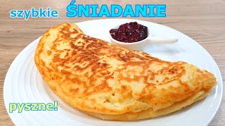 Zostało trochę twarogu Polecam przepyszny omlet sernikowy 👌 doskonałe ciepłe i szybkie śniadanie 👍 [upl. by Martine765]