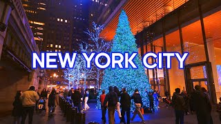 New York Holiday Walk 🎁🎄🎉 Manhattan Before New Years Eve [upl. by Schindler]