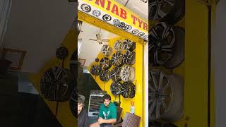 Install i20 17 quot alloy wheel🛞 automobile shortsviral modified shortvideo shortsfeed [upl. by Ziguard]