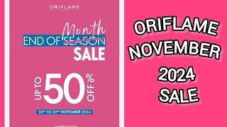 Oriflame November 2024 month end sale Flyer [upl. by Sitoel]