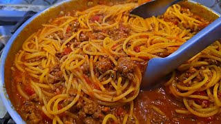 Spaghetti is better when you cook it this way  One Pan Spaghetti amp Meat Sauce Recipe [upl. by Ainyt]