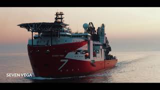 Newbuild reellay vessel Seven Vega joins Subsea 7 fleet [upl. by Noah]