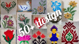 50 beautiful cross stitch design [upl. by Hpesojnhoj]