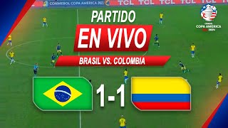 BRASIL vs COLOMBIA 11  Copa America 2024  Partido Completo  Gameplay [upl. by Oconnor438]