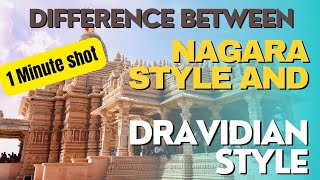 Difference between Nagara and Dravidian Style of Temple Architectureupsc [upl. by Raybin743]