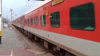 12875 NEELANCHAL SUPERFAST EXPRESS PURI  ANVT ARRIVING AT ETAWAH JN ⚡🚉⚡ [upl. by Ahsenid815]