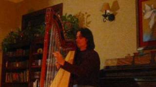 Harpist Nicolas Carter plays Moliendo Cafe [upl. by Nide]