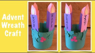 Advent Wreath Craft  3D and great for kids [upl. by Ettelracs]