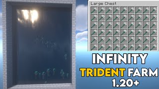 Minecraft Easy DrownedTrident Farm 1204 java edition [upl. by Eillor]