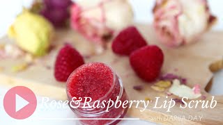 Rose amp Raspberry Lipscrub DIY [upl. by Auqinom943]