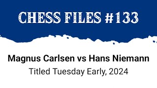 Magnus Carlsen vs Hans Niemann • Titled Tuesday Early 2024 [upl. by Calendra653]