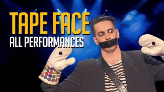 Tape Face All Performances On Americas Got Talent and Champions [upl. by Rramo]