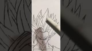 Gohan beast drawing vegeta goku vegeta vs dragonball gogetav sbroly broly [upl. by Litman]