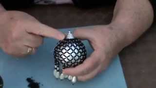 beaded bauble how to and giveaway pt 2 [upl. by Shirlene]