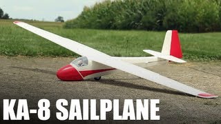 Flite Test  KA8 Sailplane  REVIEW [upl. by Derfla]