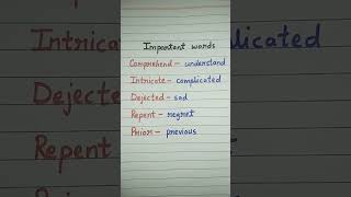 Important words ramsha823 english englishspeaking shorts viral [upl. by Harty]