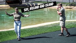 Terri and Robert Irwin American vs Australian Accent  Australia Zoo [upl. by Aiuqat780]