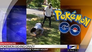 Pokemon Go Fight Caught on Camera [upl. by Htepsle597]