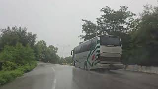 Driving Under Strong Rains Going Lampang In Central Thailand phayao lampang roadtrip drivingtour [upl. by Eelorac738]