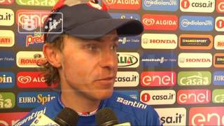 Roccaraso Giro dItalia 2016  Damiano Cunego un azzurro splendente [upl. by Yecal]