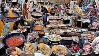 Village Marriage Ceremony in Afghanistan  Mega Kabuil Pulao  Roasted Chicken [upl. by Nodgnal]