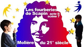 Les fourberies de Scapin acte II scène 7 [upl. by Ayardna112]