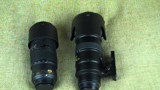 Nikon 70200 f4 vs f28 VRI Comparison [upl. by Siulegroj505]