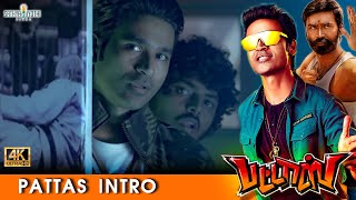 Pattas  Pattas Intro scene  Dhanush Sneha  VivekMervin  R S Durai Senthilkumar  4K [upl. by Salohci]