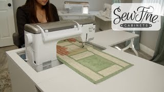 SewFine Quilters Petite Cabinet  Moores Sewing Center [upl. by Finella]