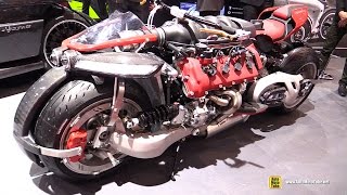 2016 Lazareth LM847 4Wheels Bike with Maserati V8 Engine  Walkaround  2016 Geneva Motor Show [upl. by Also]