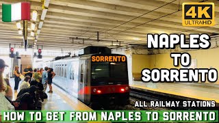 How To Get From Naples to Sorrento  Italy  4K UHD [upl. by Tamera402]