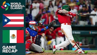 Puerto Rico vs Mexico Game Highlights  2023 World Baseball Classic [upl. by Firmin]