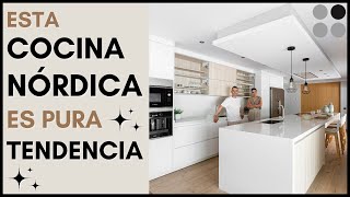 ✨ COCINA DE REVISTA ✨ Cocina NORDICA blanca y madera con ISLA GRANDE CJR [upl. by Jb]