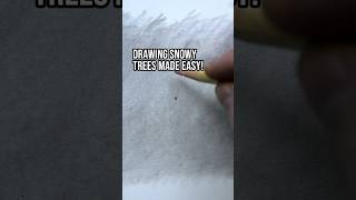 Drawing snowy trees made easy [upl. by Oihsoy]