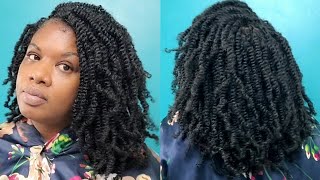 The Most Natural Afro Kinky Twist  Spring Twist How To [upl. by Welford]