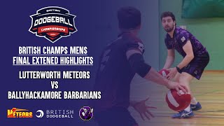 British Champs 2024 Mens Final Highlights  Lutterworth Meteors vs Ballyhackamore Barbarians [upl. by Ahkeber]