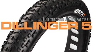 45NRTH Dillinger 5 Studded Tires Riding Impressions Surly Moonlander Fat Bike [upl. by Reiche]