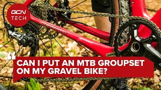 Can You Use A Mountain Bike Groupset On A Gravel Bike  GCN Tech Clinic [upl. by Annibo]