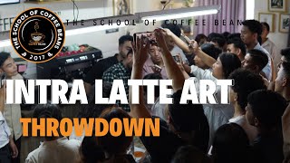 Who will be the Winner  Intra Basic Latte art Throwdown  ROUND ONE [upl. by Nyahs]