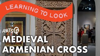 Looking at a medieval cross stone slab from Armenia [upl. by Nolrak]