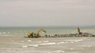 Bunn Leisure  Demolition amp Construction of Rock Revetment [upl. by Oiram]