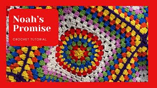 Noahs Promise  Granny Square Blanket UK TERMS [upl. by Agle]