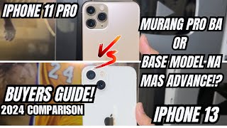 IPHONE 11 PRO VS IPHONE 13 MURANG PRO OR MAS ADVANCE NA BASE MODEL PHONE COMPARISON 2024 [upl. by Aber980]