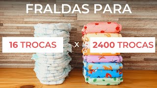 COMO ECONOMIZAR COM FRALDAS DESCARTÁVEIS  Saiba como substituir 5000 descartáveis por 24 ecológicas [upl. by Salakcin]