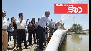 Inauguran obras hidráulicas para colonias del norte de Torreón [upl. by Annatsirhc757]