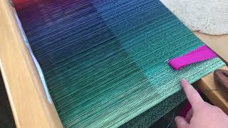 Weaving on my Schacht standard floor loom 8s10t [upl. by Myer]